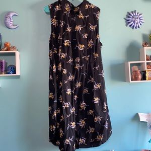 collared dress Black, 2XL button down